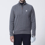 23FW 풋조이 겨울골프웨어 골프니트 하프집업 미드레이어 : 월드셔틀러