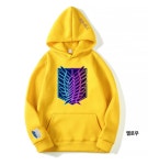 진격의 거인 애니메이션 만화 후드티 후드집업 티셔츠 M1247 : 까만장군