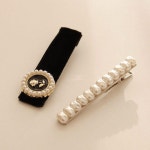 [갤러리아] 제이로렌 벨벳 진주 헤어집게핀 세트 H0934 : 갤러리아백화점