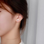 [당일발송/92.5 실버]시네이처 네잎클로버 귀걸이 : 시네이처