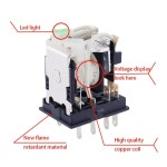 릴레이 10PCS MY2NJ DC 12V 24V 36V 48V 110V 220V 전자기 LED 표시기 HH52P MY2 시리즈 HH52P-L 패턴 : 일빠오