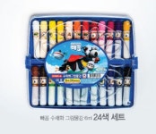 동아 수채화물감24색 빼꼼 사출케이스 : 현문구사