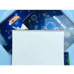 4000 스케치북 (남-디자인랜덤) 1권 34.6x24.5cm 그림그리기 초등 어린이 : 조디스토어