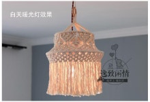 마크라메 전등 커버 보헤미안 조명 : 킴나 잡화점