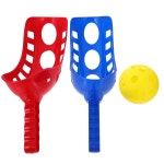 보드게임 스쿠프 게임 토스 앤 캐치 재미있는 해변 장난감 라크로스 라켓 뒷마당 잔디 캠핑 피크닉 어린이 2 세트 : 척빠오