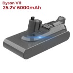 충전식 리튬 이온 배터리 교체용 전동 공구  다이슨 V11 휴대용 무선 진공 청소기용 6000mAh 25.2V : 아쿠아파이브