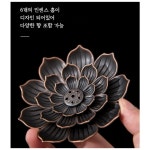 나그참파 향로 향꽂이 죽향 선향 철제 꽃 향받침대 : 로시