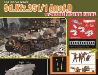 드래곤 밀리터리 6984 1/35 Sd.Kfz.251/1 Ausf.D w/Night Vision Falke & Figure : Neighbor Hobby
