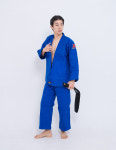 제우스 유도복 그랜드 슬램 750 청색 대한유도회공인 선수용 (소속마크/등이름표 포함) : 제우스 코리아
