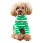 가정 애견 펫 그린 화이트 체크 무늬 데일리 티셔츠 반려견 예쁜 : HERCHA MALL