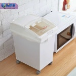 10KG 디스펜서 진공쌀통 보관 플라스틱 대용량 투명 : 제이직구마켓