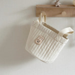 유트러스 누빔바구니 기저귀 패브릭 바스켓 장난감 곰돌이 M 천 바구니 : 유트러스