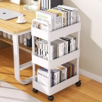 접이식 책장 선반 책상 밑 이동식 사무용 트롤리 바닥에서 천장까지 이어지는 수납 바퀴가 달린 학생 기숙사 : 이안블리