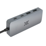 USB 허브 7in1 포트 확장 8K HDMI DP 듀얼모니터 맥북 C타입 멀티허브 : 리버네트워크