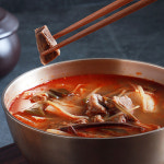 백암골 한우소고기국밥 갈비탕 척 리블렛 마구리 없이 오직 갈비로만 새빨간 국밥 : PLAIN PLAN