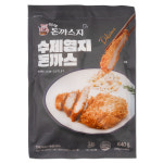 이게돈까스지 한돈 수제돈까스 염지 통 등심 냉동 국내산560g (140gX4ea) : 이게돈까스지