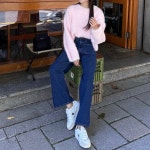 포켓 기모 와이드 데님 팬츠 : 더쥬아