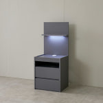 2단 조명 LED 콘센트 침대협탁 호텔식협탁 침실보조서랍협탁 : 리퍼스