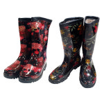 여자 방한장화 털 기모 겨울 작업 레인 부츠 : 미조리장갑