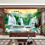포인트 벽지 스티커 풍경 자연 3D 입체 그림 셀프 붙이는 벽화 방꾸미기 : 라스트비긴