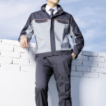 유니보스 추동 겨울 작업복 근무복 단체복 등판 메쉬 반사띠 잠재권축사 점퍼 바지 상하세트 : 세이프워크웨어컴퍼니