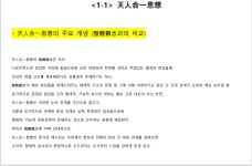 총론 천인합일사상 음양학설 그리고 오행학설까지의 강의 자료 : 척척학사