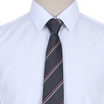 폴리 그레이 레드 포인트 레지멘탈 자동 넥타이 B233NANP828 : TG패션.티지패션몰