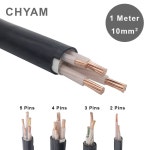 1 미터 하드 와이어 2/3/4/5 핀 10mm2 전원 케이블 DIY 연결 구리 코어 3 상 4 선 10 평방 YJV-0.6/1KV : 하하호호마켓77