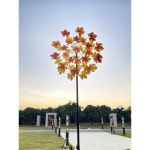 대형 철제 바람개비 태양열 정원 장식 : 아굴 상점