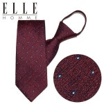 [갤러리아] [ELLE HOMME] 엘르옴므 실크 지퍼／자동 넥타이 - 람빅 와인 8cm : 갤러리아백화점