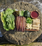 40년 포항 구룡포 과메기 야채세트 마라도회식당 : 마라도푸드