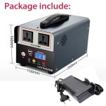 휴대용 발전소 태양광 110V-240V 볼트 AC 에너지 저장 공급, 야외 캠핑 캠퍼밴 드론 RV, 300W : 고은상사몰