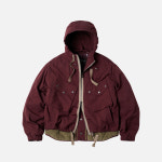 프리즘웍스 Smock hooded parka 002 _ burgundy : 우 스토어