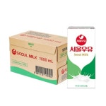 서울우유 멸균 흰우유 1L 10팩 1박스 : 가드닝포어스