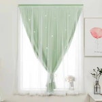 커튼 창문 펀치프리 거실 침실 하트 완성 벨크로 파티션 가리개 스크리닝 가림막 탈의실 : 파이브글로벌