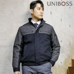 UBS 1506 유니보스 추동 점퍼 패딩 네이비 S~4XL 반사띠 가을 겨울 사무 작업 근무 작업복 : 오라샵365