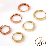 14 K 민자 원터치 링 넓이1,5m 내경7,9,10m 금 침 귀걸이 겸용 피어싱 드롭 케이 : 디바 드비쥬