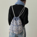 DIY패키지) 그래니 스퀘어 짐색 백팩 모티브가방 코바늘가방 뜨개가방 코바늘패키지 (+가이드영상) : 러브썸니팅