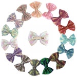 크리스마스소품 머리띠 스팽글 헤어 포함 액세서리 장식 보우 소매 인치 머리 반짝이 클립 : 로세우스