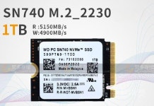 2230 SSD 1TB 스팀덱 교체 호환 SN740 M2 NVME : 더 든든마켓