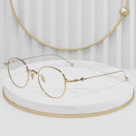 젠틀몬스터 안경 EP 이피 02 031 티타늄 안경테 동그란 블루라이트차단 여자 남자용 : GLASSCODE3927