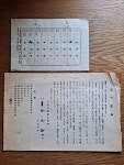 1945년 근대사자료 경남 도의원 선거공보 홍보 전단지, 모의 투표지 2점 일괄 : 덕후상회
