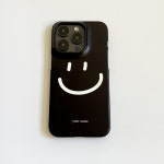 (폰케이스) 스마일 블랙 Smile Black 아이폰 갤럭시 케이스 : A3B3