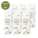 [밀크온밀크] 전용목장 1등급 우유 900mLx6봉 : 밀크온밀크