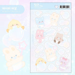 [라연팬시] 베이비버블 별코팅 스티커 : 스튜디오1도씨