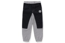 [베이프정품] 키즈 베이프 베이비 마일로 유에이프오 게임 패브릭 스웻 팬츠   BAPE BABY MILO UFO GAME FABRIC X SWEAT PANTS... 