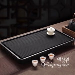 [다도 차판] 예향원 프리미엄급 독일 베이클라이트 반야 흑금 대형 전목차판 T-7232 : 예향원