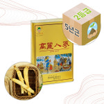 국산 5년근 고려 백삼 피직 말린 마른 세척 인삼 건재 2등품 15편 (300g) : 굿소일포유