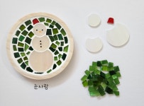 DIY 크리스마스 특집 우드 티코스터 만들기 집콕 취미키트 나만의 감성소품 인테리어 선물 : 나비에 글라스 스튜디오