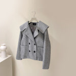 [J0743] 데일리수잔 빅카라 더블버튼 울 자켓 : 수잔클로젯